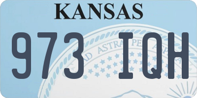 KS license plate 973IQH