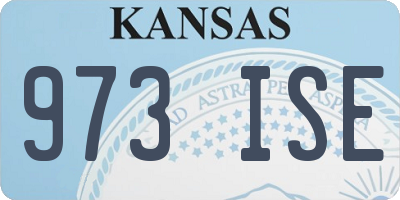 KS license plate 973ISE