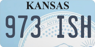 KS license plate 973ISH