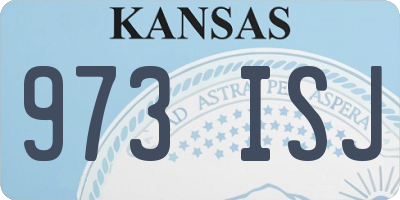 KS license plate 973ISJ