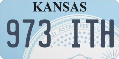 KS license plate 973ITH