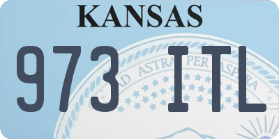 KS license plate 973ITL