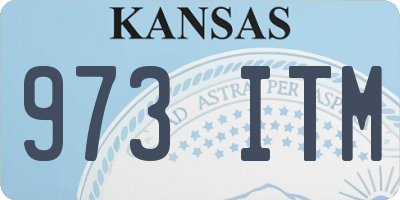 KS license plate 973ITM