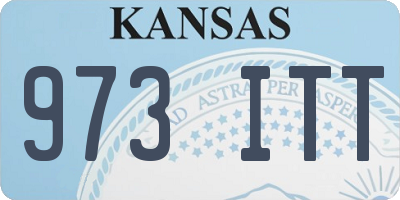 KS license plate 973ITT