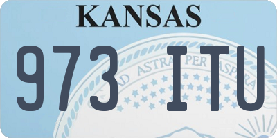 KS license plate 973ITU