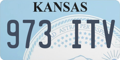 KS license plate 973ITV