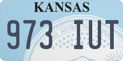 KS license plate 973IUT