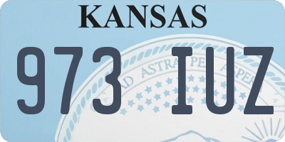KS license plate 973IUZ