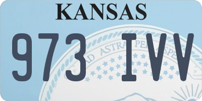 KS license plate 973IVV