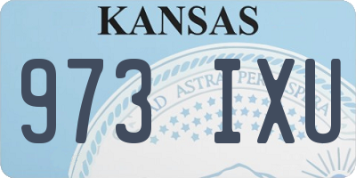 KS license plate 973IXU