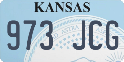 KS license plate 973JCG
