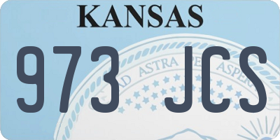 KS license plate 973JCS