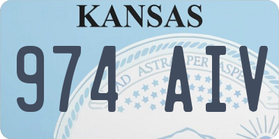 KS license plate 974AIV