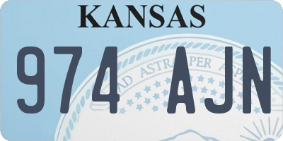 KS license plate 974AJN