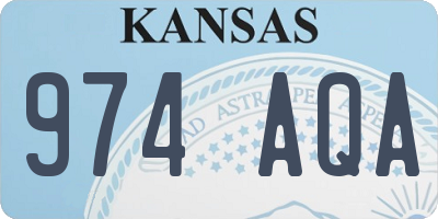 KS license plate 974AQA