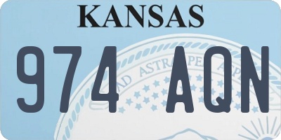 KS license plate 974AQN