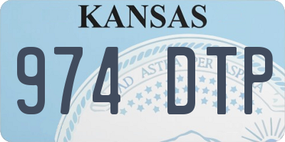 KS license plate 974DTP