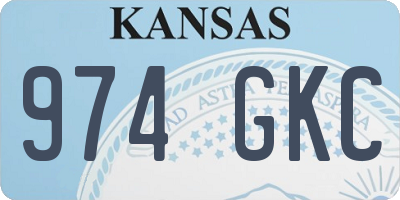 KS license plate 974GKC