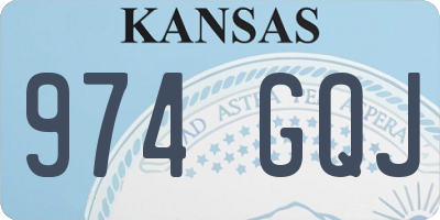 KS license plate 974GQJ