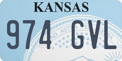 KS license plate 974GVL