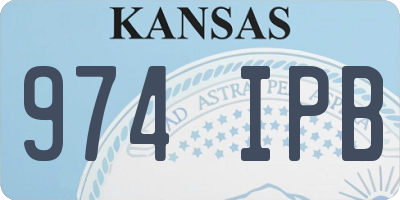 KS license plate 974IPB