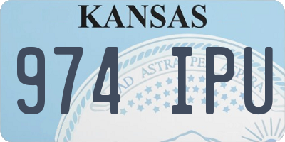 KS license plate 974IPU