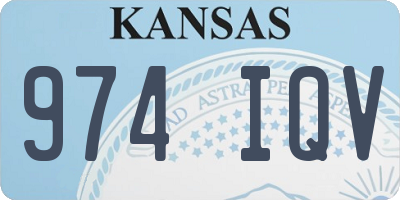 KS license plate 974IQV