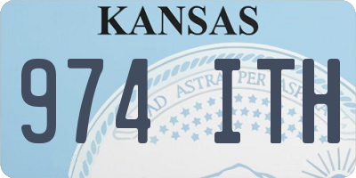 KS license plate 974ITH