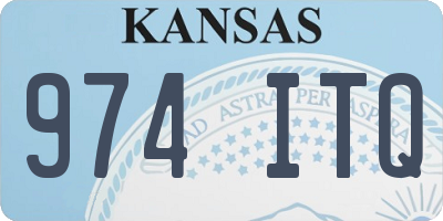 KS license plate 974ITQ
