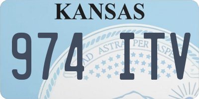 KS license plate 974ITV