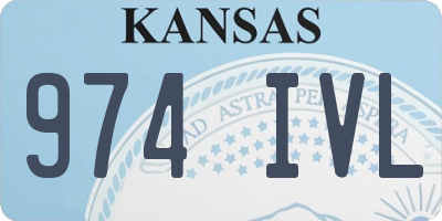 KS license plate 974IVL
