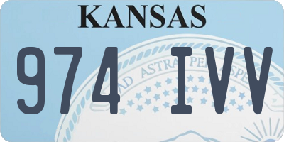 KS license plate 974IVV