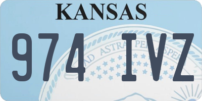 KS license plate 974IVZ