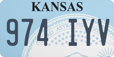 KS license plate 974IYV