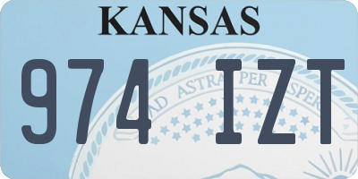 KS license plate 974IZT