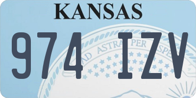 KS license plate 974IZV
