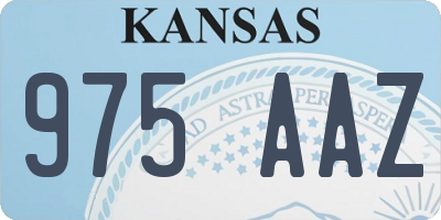 KS license plate 975AAZ