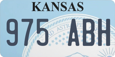 KS license plate 975ABH