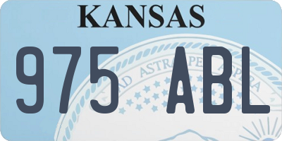 KS license plate 975ABL