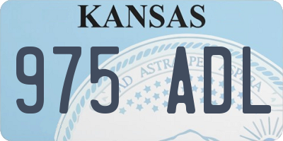KS license plate 975ADL