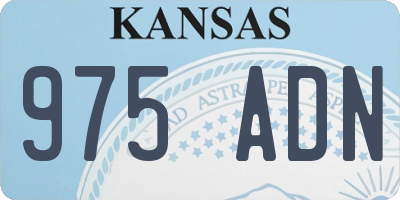 KS license plate 975ADN
