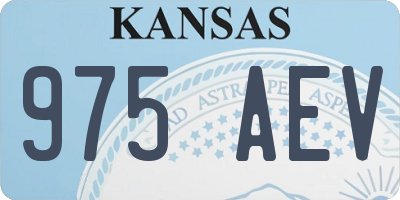 KS license plate 975AEV