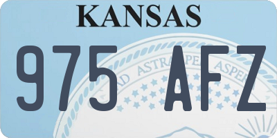 KS license plate 975AFZ