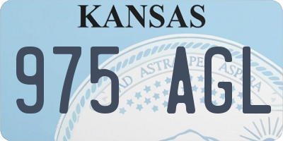 KS license plate 975AGL