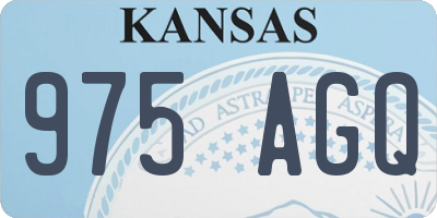 KS license plate 975AGQ
