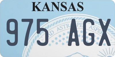 KS license plate 975AGX