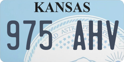 KS license plate 975AHV