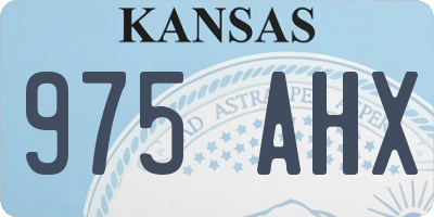 KS license plate 975AHX
