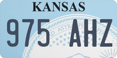 KS license plate 975AHZ