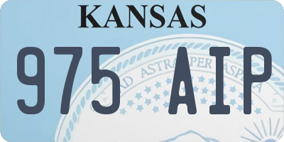 KS license plate 975AIP